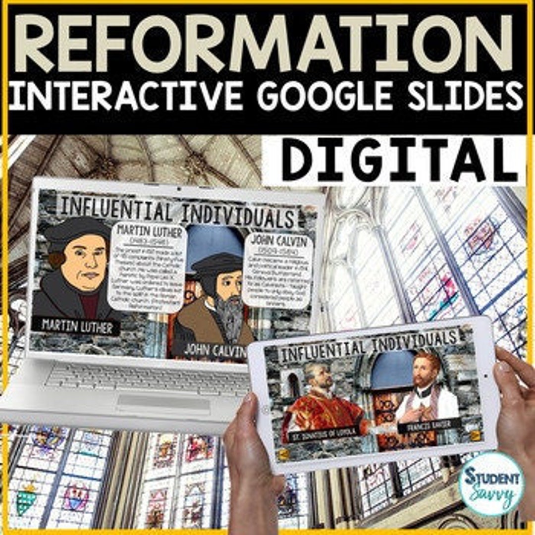 The Reformation Google Classroom | Protestant Reformation Google Slides ...