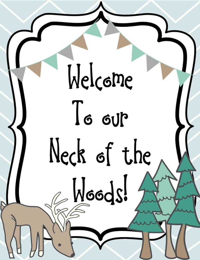 Woodland Classroom Decor editable Etsy