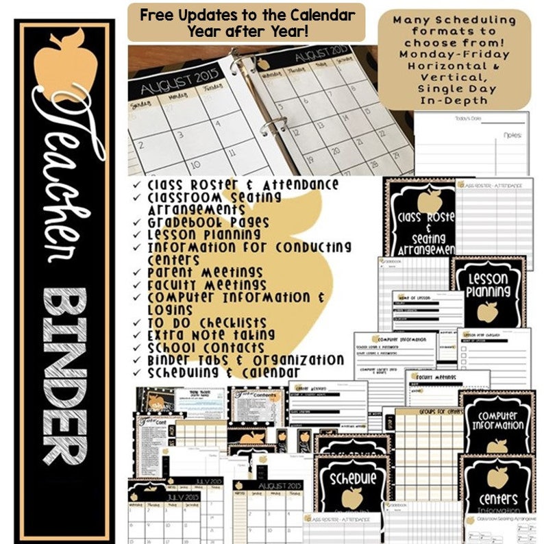 Teacher Binders 2019-2020
