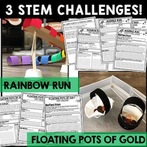 St. Patrick's Day STEM Challenges March STEAM Projects Activity ...