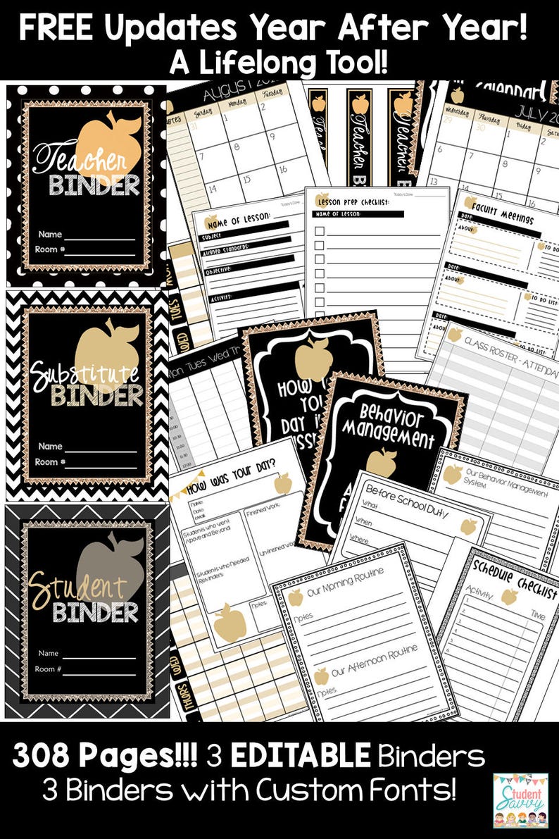 Teacher Binders 2019-2020