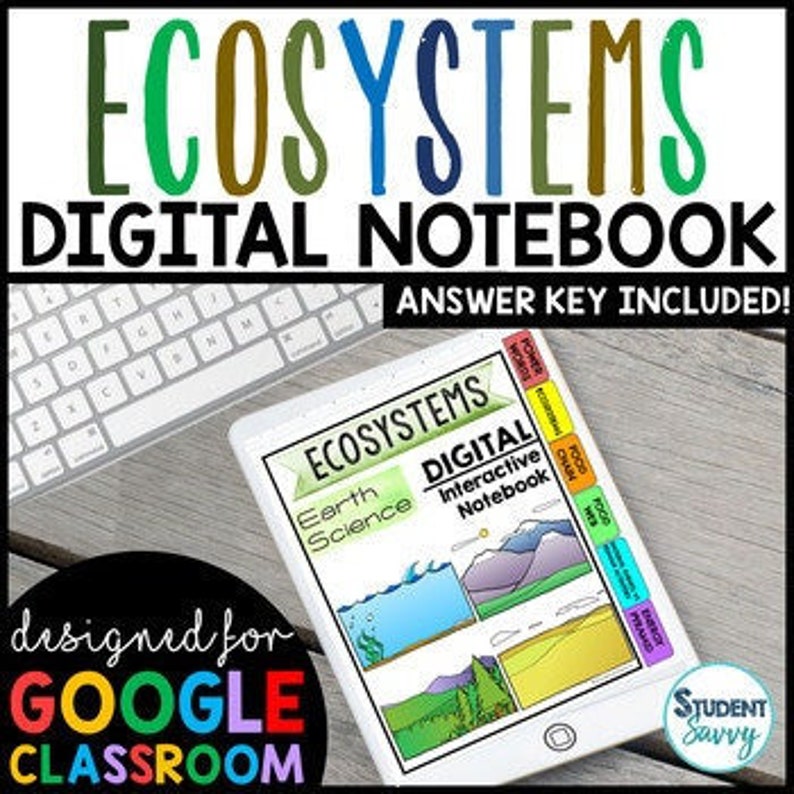 Digital Interactive Notebook Ecosystems Google Classroom - Etsy