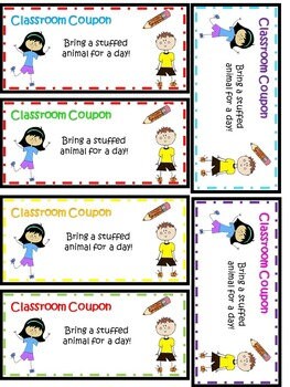 Classroom Coupons - Etsy