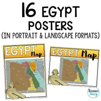 Ancient Egypt Posters | Classroom Timeline & Map (PDF) - Etsy