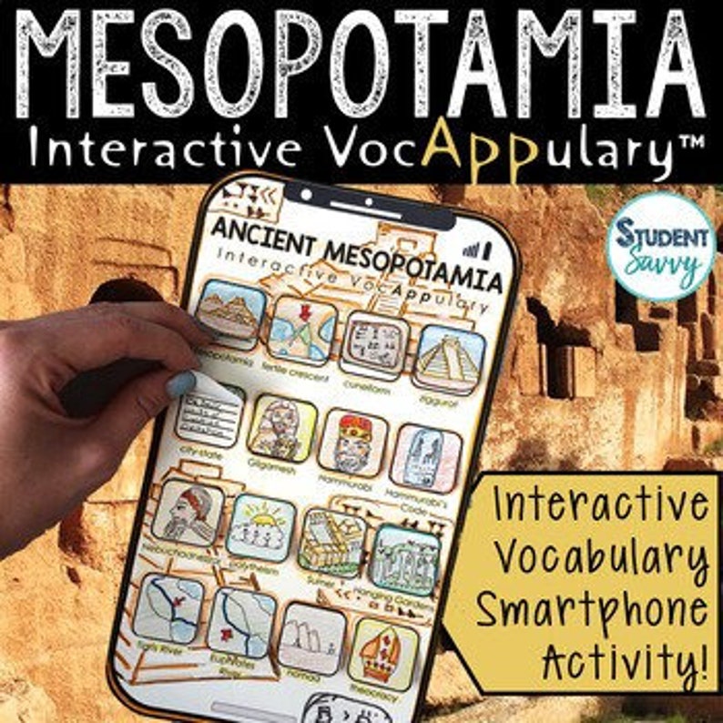 Ancient Mesopotamia Interactive Vocappulary™ Mesopotamia Vocabulary ...