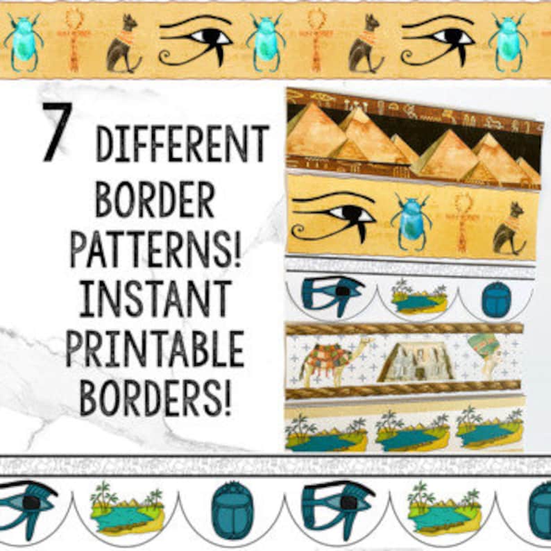 Ancient Egypt Bulletin Board Kit Egypt Posters Borders Banners Timeline