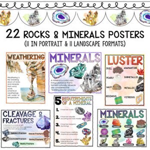 Rocks and Minerals Bulletin Board Kit | Science Posters | Borders ...