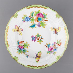 Herend Queen Victoria Rocaille Rim Pasta ou Prato de Sopa #1501/VBO V.