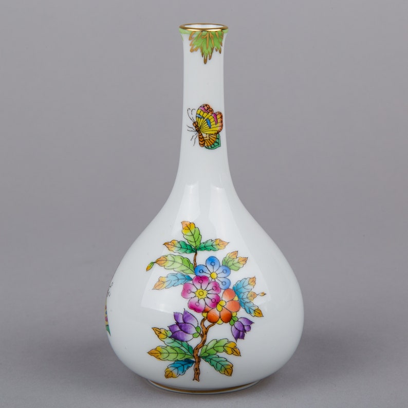 Herend Queen Victoria Small Vase Ii Etsy