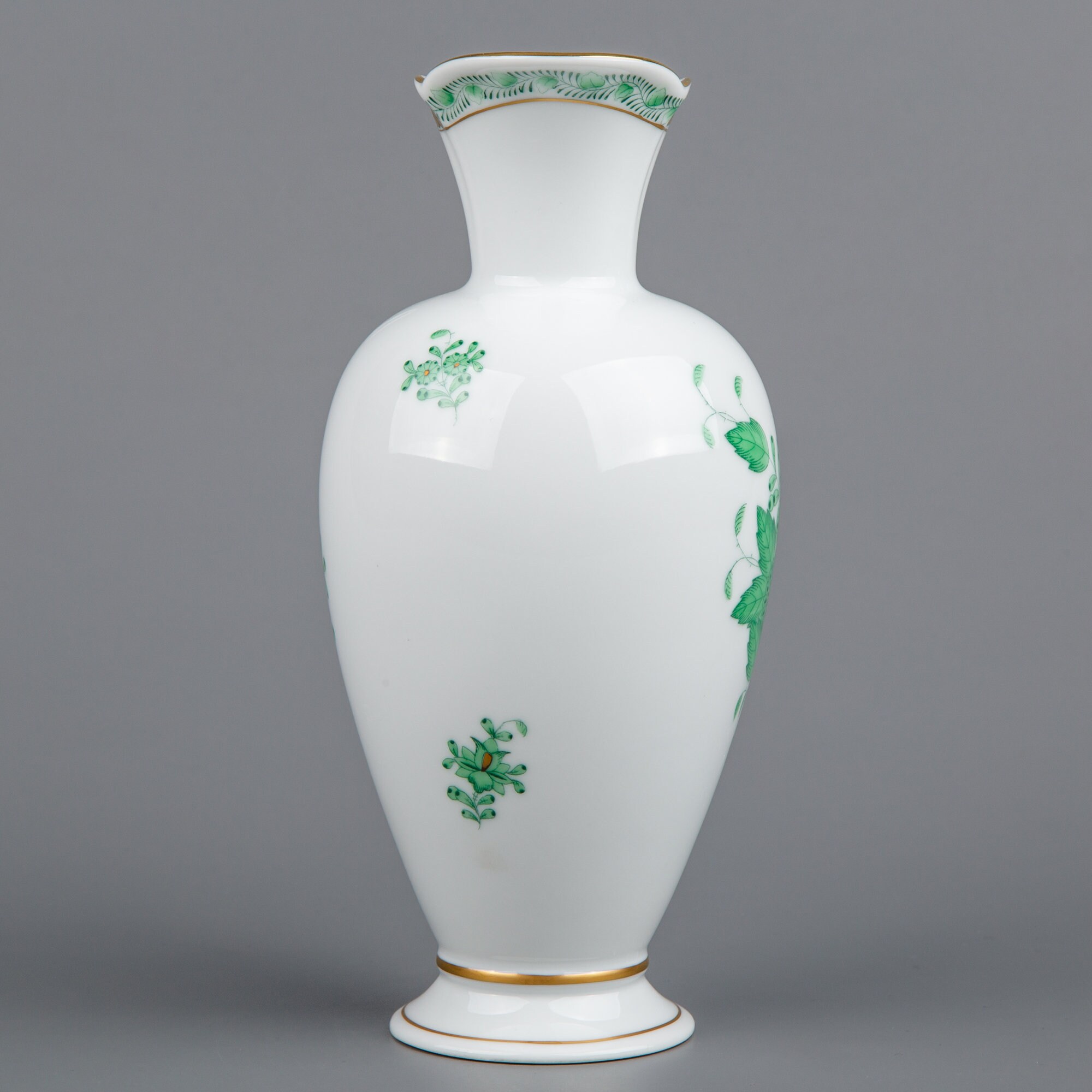Herend Chinese Bouquet Green Vase 7053/AV Etsy