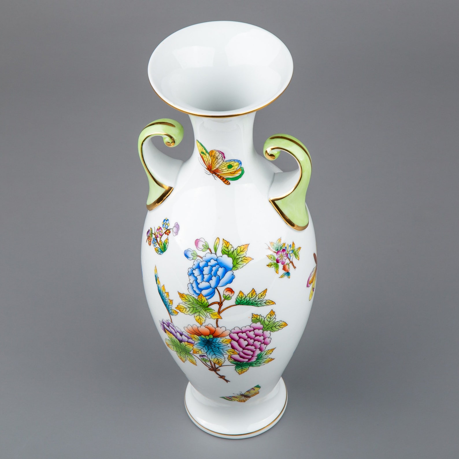 Herend Queen Victoria Vase with Handles 7175/VBO Etsy