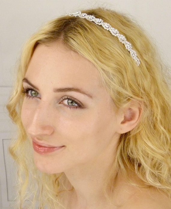 Elegant Bridal All-crystal Rhinestone Headband Tiara for  display picture 1
