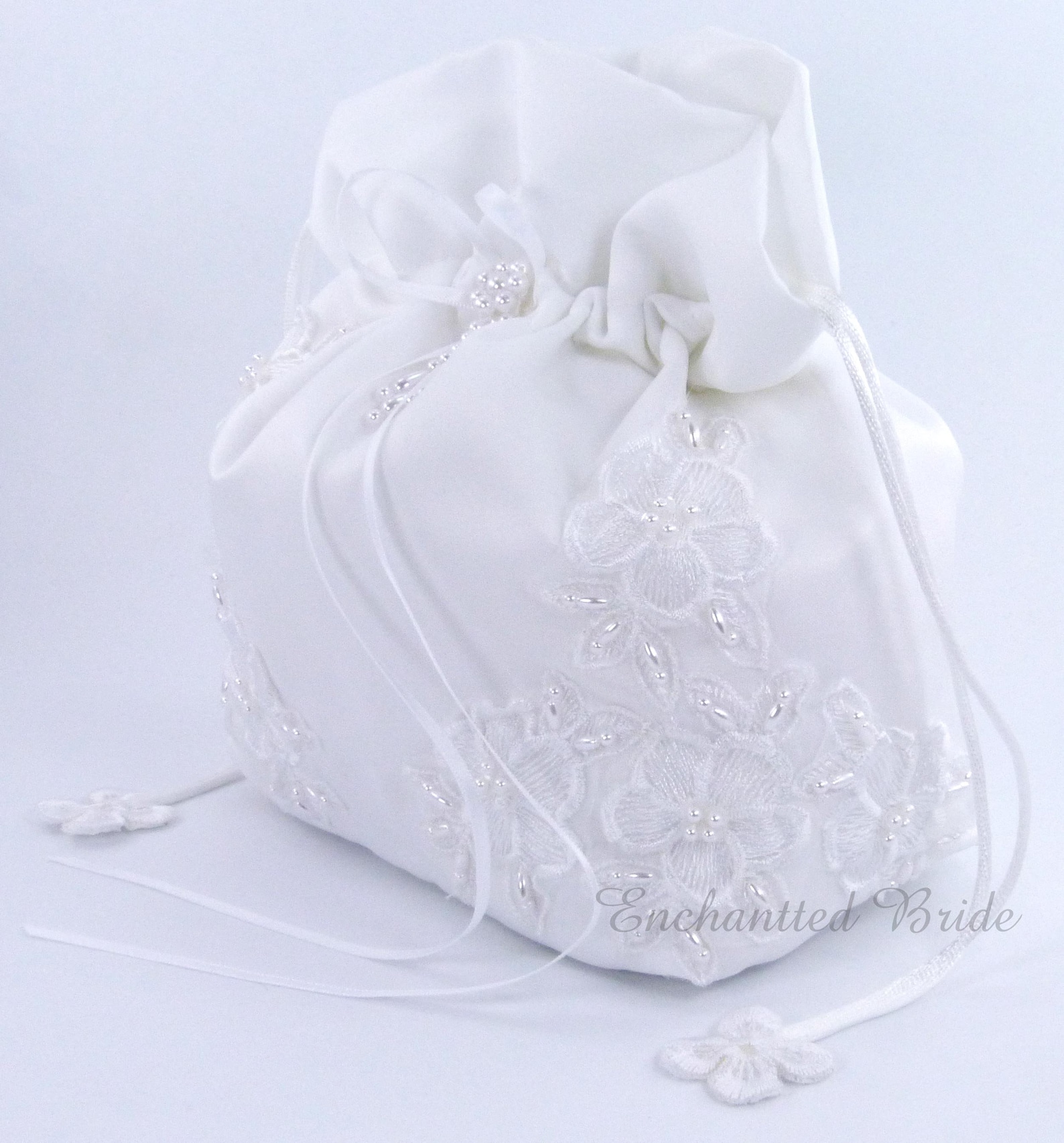 Satin Bridal Wedding Money Bag E1D4DB With Etsy
