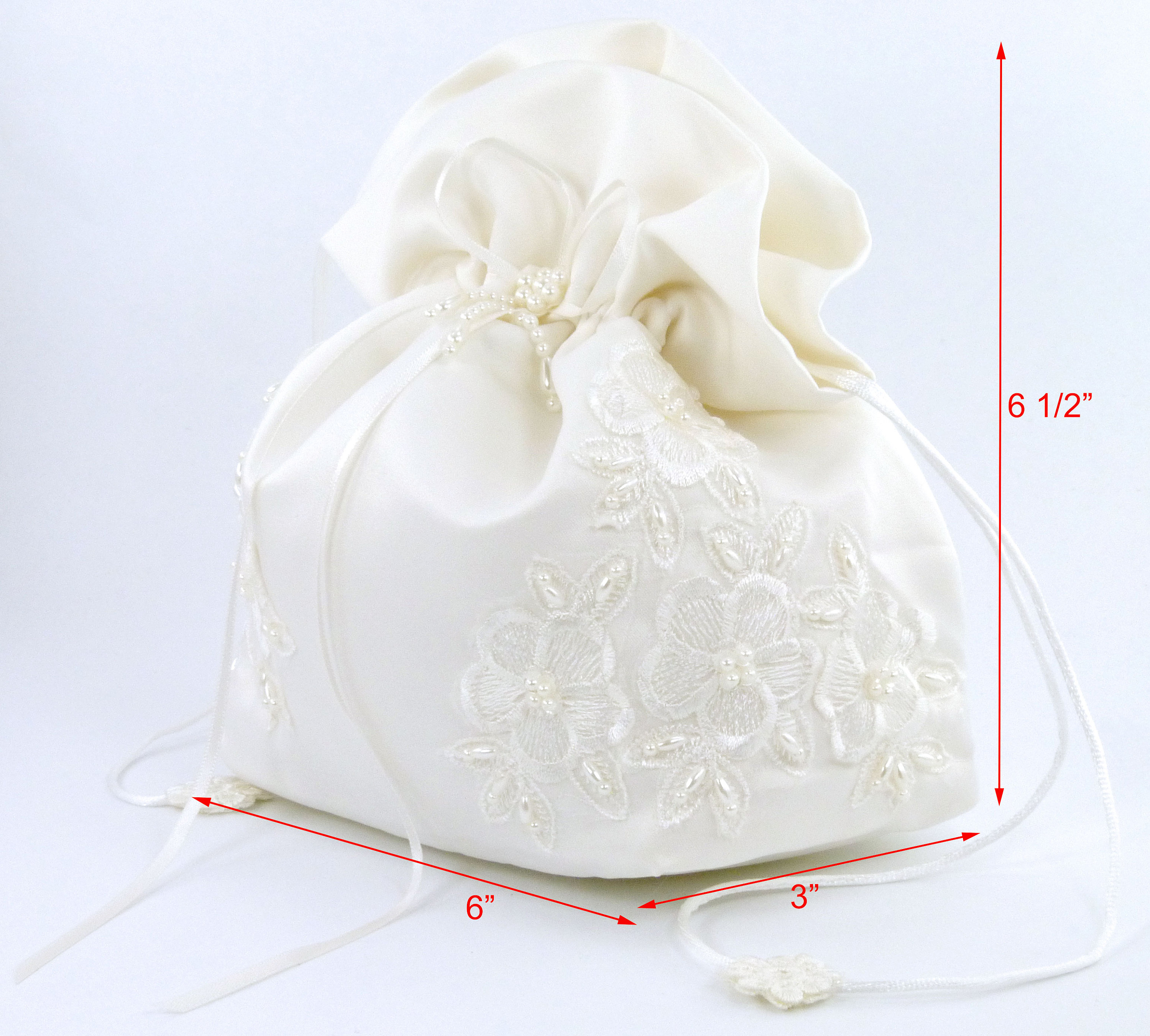 Satin Bridal Wedding Money Bag E1D4DB With Etsy