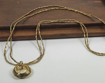 Ethiopian wedding ring ( Dinble) Long necklace