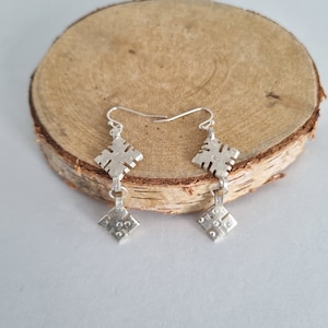 T&H Ethiopian Coptic Cross Earrings Ethiopian Cross Earrings Coptic cross Earrings Long Cross Earrings Silver Earrings orthodox Cross