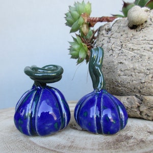 2 small pumpkins, Stoneware pumpkins, Handmade pumpkins, Fall decoration, Gift