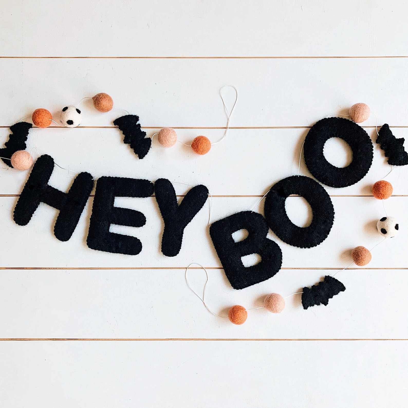 Hey Boo Felt Banner | Etsy