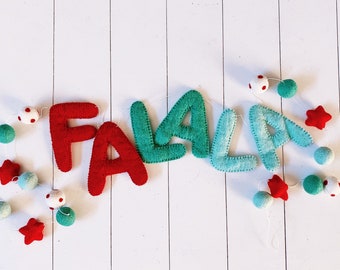 Banner de feltro Fa La La