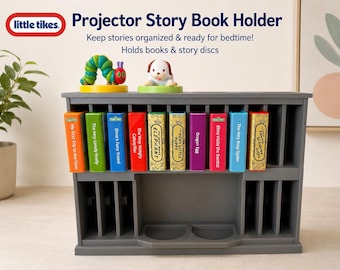 Little Tikes Story Dream Machine Book Holder | Story Projector Book & Disc Organizer | 3D Printed Storage Rack | Nursery Organizer
