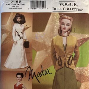 VTG 7485 Vogue (2001).  Vogue Doll Collection.  Madra, Circa 1940.  Complete, unused, FF.  Excellent condition.