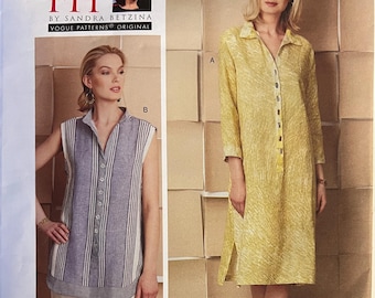 POO 1541 Vogue (2017).  La coupe du jour par Sandra Betzinia.  Robe et chemise pour femme.  Toutes les tailles.  Complet, inutilisé, FF.  Excellent état.