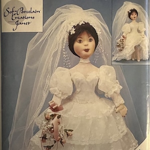 VTG 4003 Butterick (1986).  Craft.  Sof-Porcelain Creations.  Size:  22" Doll and Clothes.  Complete, unused, FF.  Excellent condition.