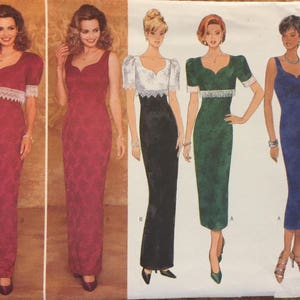 VTG 4302 Butterick (1995).  Butterick Classics.  Misses&#39; top & Dress. Size 6-8-10.  Complete, unused, FF. Excellent condition.