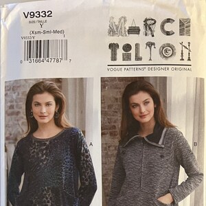 OOP 9332 Vogue (2018).  American Designer.  Misses&#39; Top.  Size 4 to 14 or Size 16 to 26.  Complete, unused, FF.  Excellent condition.