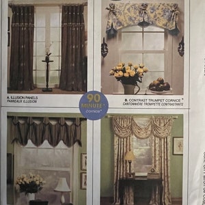 VTG 4070 McCalls (2003).  Home Dec in a Sec.  Window Treatments.  Complete, unused, FF.  Excellent condition.
