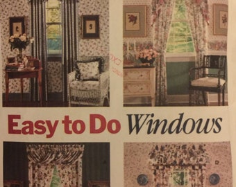 VTG 6435 Butterick (1992). Fenêtres faciles à faire.  Complet, inutilisé, plié en usine.  Excellent état.