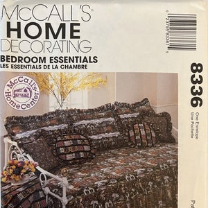 VTG 8336 McCalls (1996).  McCalls Home Decorating.  Bedroom Essentials.  Complete, unused, FF.  Excellent condition.