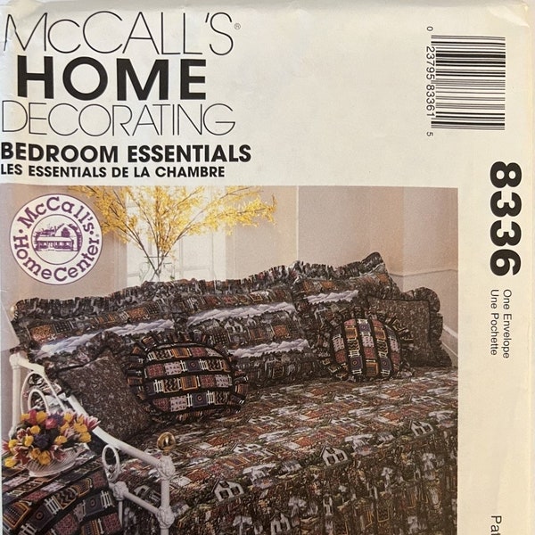 VTG 8336 McCalls (1996).  McCalls Home Decoreren.  Slaapkamer Essentials.  Compleet, ongebruikt, FF.  Uitstekende staat.