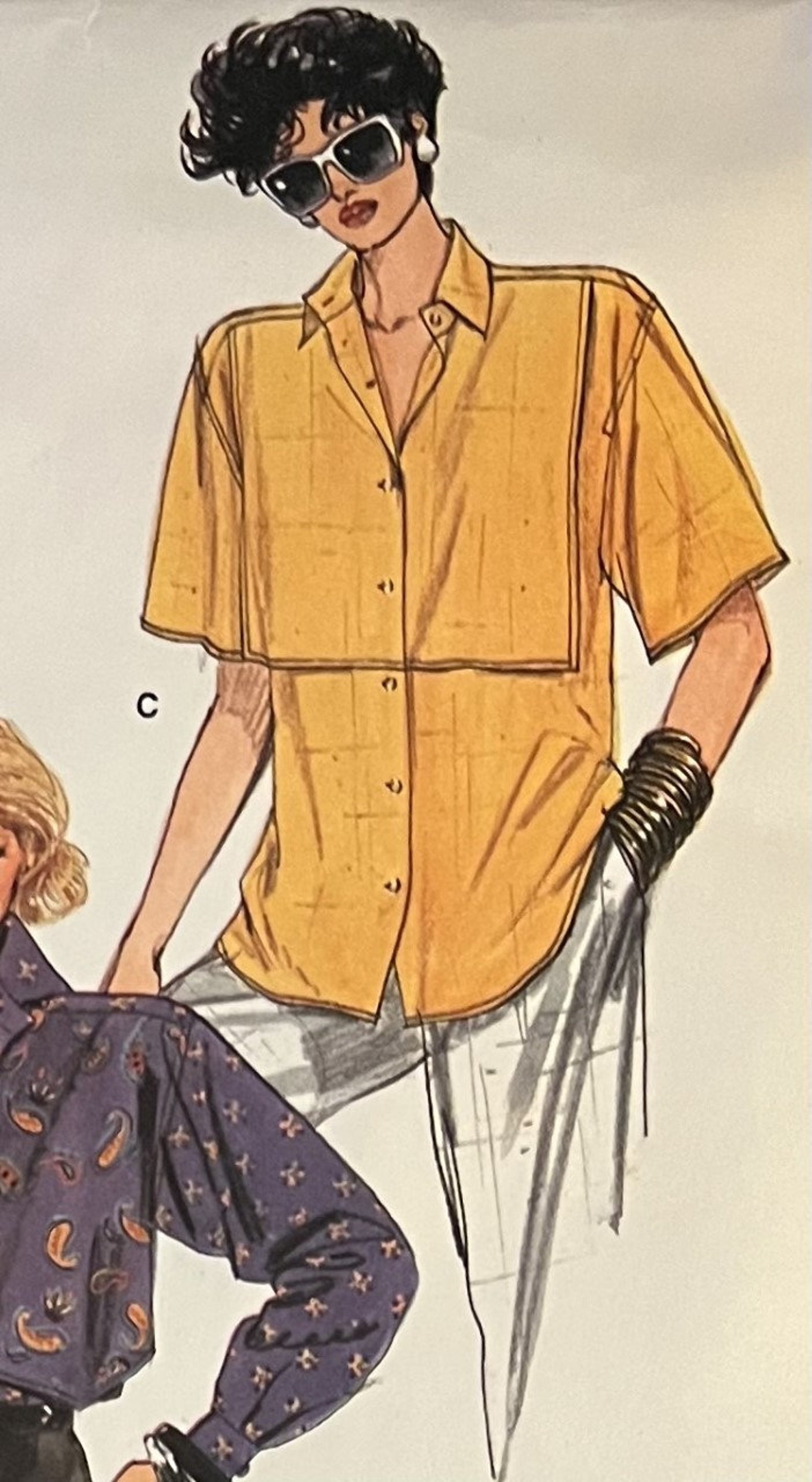 VTG 1609 Vogue (1985). Vogue's Basic Design. Misses' Shirt. Size 8-10 ...