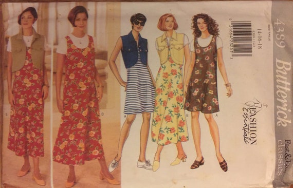 4734 UNCUT Vintage Butterick Pattern Misses Jumper SEWING OOP Fashion Essentials