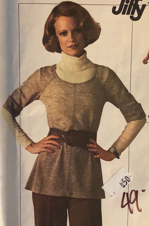 VTG 7655 Simplicity (1976). Jiffy. Misses' Dress or Top and Pants