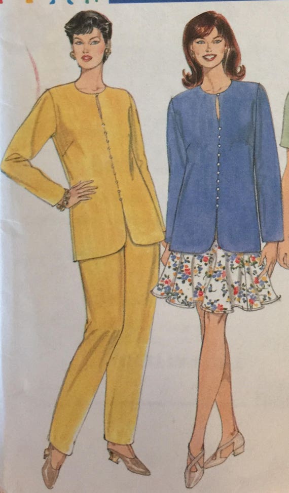 VTG 7239 Simplicity (1996). Full Figure Solutions. Top, Pants
