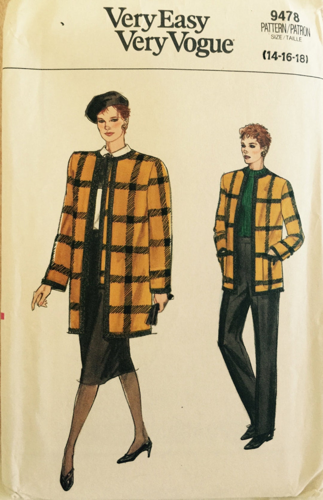 Lot De Patrons De Couture Vintage 1986 – Very Easy Very Vogue – Modèles Variés Non Découpés