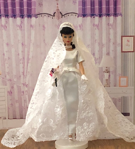 Made To Order Barbie Clothes Wedding Dress Overskirt Long Etsy