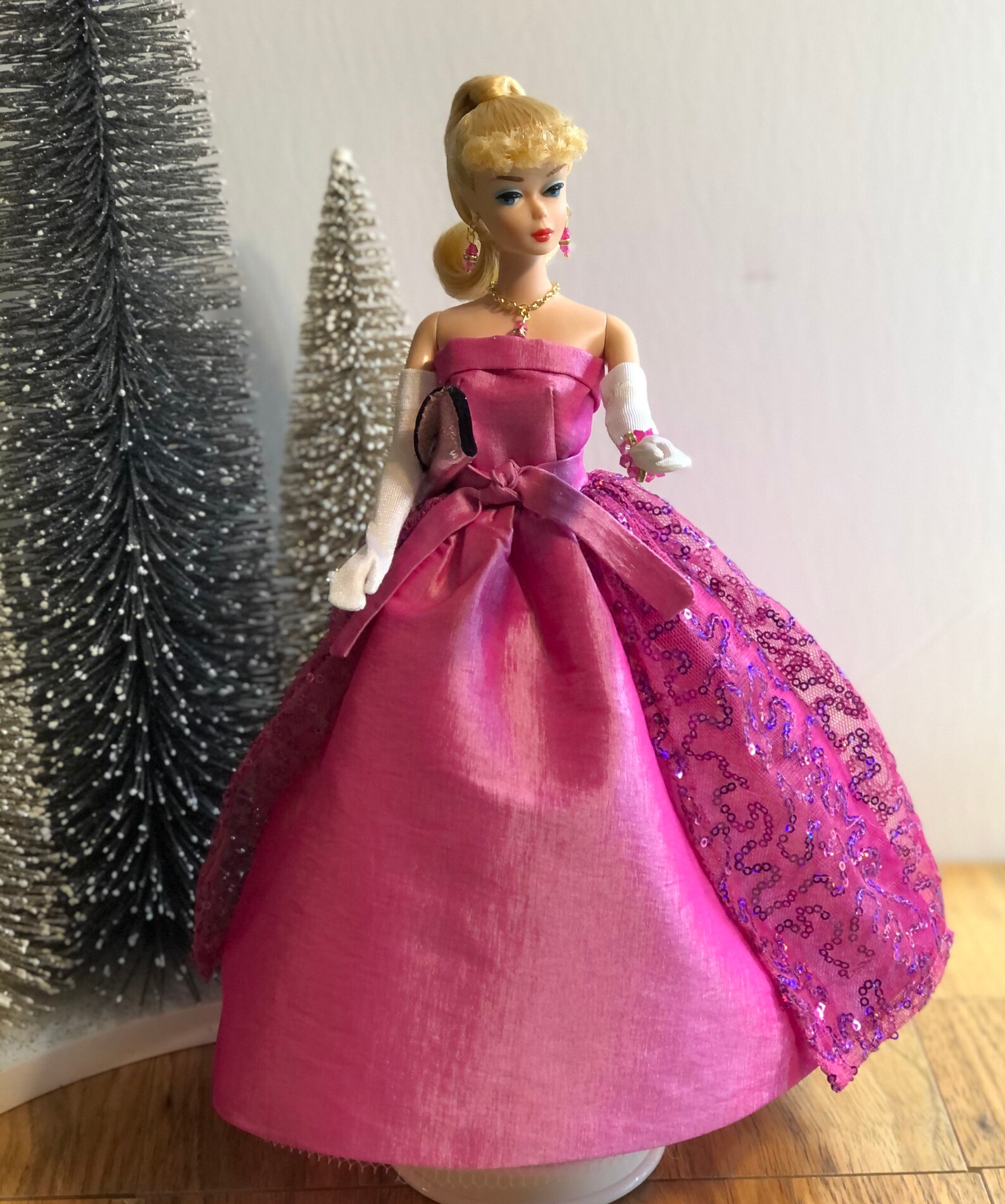 Madetoorder Vintage Style Barbie Ball Gown W/detachable Etsy