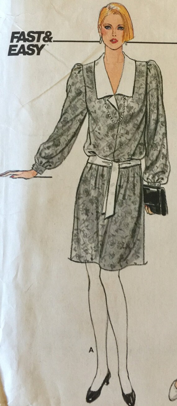 VTG 4738 Butterick (1980's). Fast & Easy. Misses' Dress and