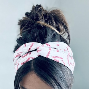 Baseball-Stirnbänder, Baseball Mom-Stirnbänder, Hard Knot-Stirnbänder, Baseball Sailorknot-Stirnband