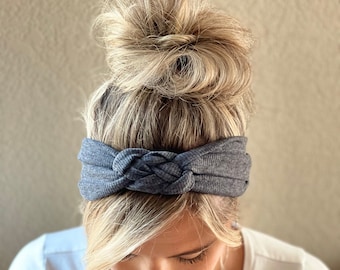 Ribbed Sailor Knot Headband, Adult Soft and Stretchy Turban Headband, Women’s  Headband, Headbands for Women