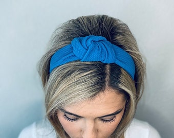 Solid Color Knotted Headbands, Hard Knot Headbands, Knotted Headband, Liverpool Fabric Headbands