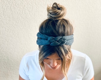 Chunky Sailor Knot-hoofdband voor volwassenen, zachte en rekbare tulbandhoofdband voor volwassenen, hoofdbanden voor dames