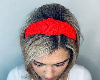 Solid Color Knotted Headbands, Hard Knot Headbands, Knotted Headband, Liverpool Fabric Headbands