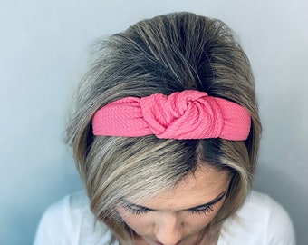 Solid Color Knotted Headbands, Hard Knot Headbands, Knotted Headband, Liverpool Fabric Headbands