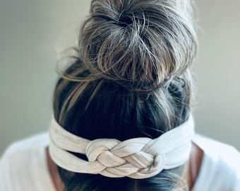 Chunky Sailor Knot-hoofdband voor volwassenen, zachte en rekbare tulbandhoofdband voor volwassenen, hoofdbanden voor dames