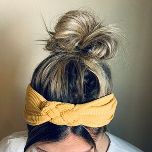Ribbed Sailor Knot Headband, Adult Soft and Stretchy Turban Headband, Women’s  Headband, Headbands for Women