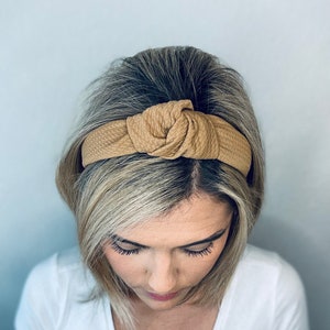 Solid Color Knotted Headbands, Hard Knot Headbands, Knotted Headband, Liverpool Fabric Headbands